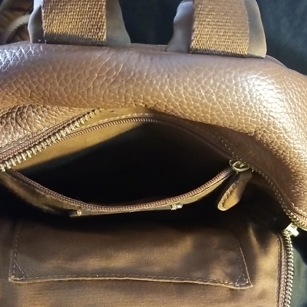 Coach Mini Charlie Brown Leather Backpack with Classic Silhouette - Picture 5 of 16